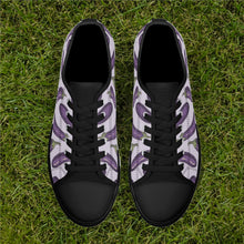 Eggplant Womens Rubber Low Top Canvas Shoes