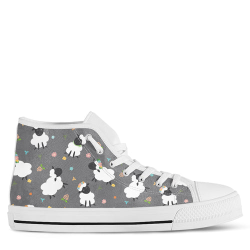 Sheep Women's High Top Sneakers